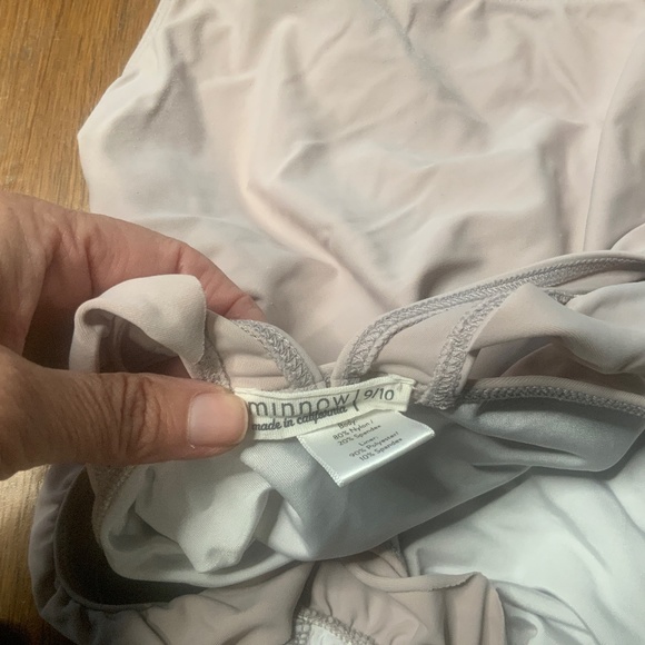 Minnow Dusty Pink Swimsuit with Ruffles - Picture 3 of 6